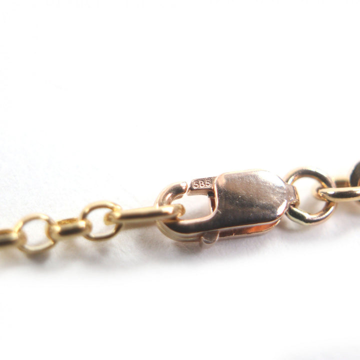 美品▼CHROME HEARTS クロムハーツ 22K NECKCHAIN R24 ロールチェーン ネックレス 24インチ ゴールド 重量10.4g メンズ レディース