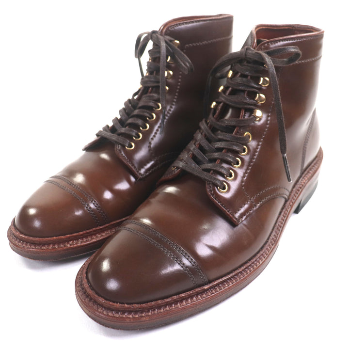 美品▼ALDEN オールデン D0829H RAVELLO CORDOVAN コードバン ラベロ 希少 ストレートチップ レースアップ ショートブーツ 6 メンズ