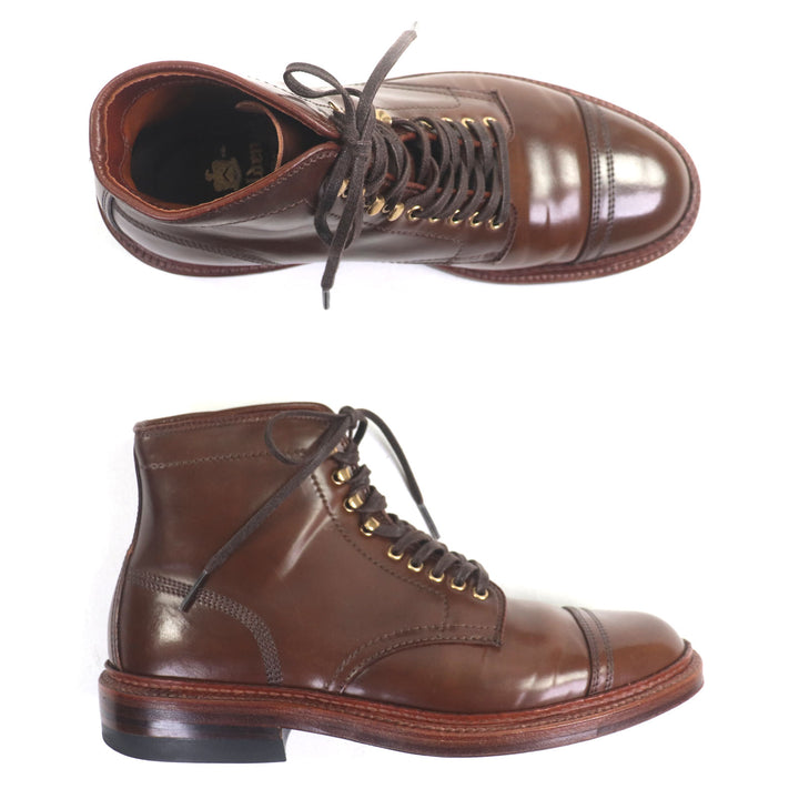 美品▼ALDEN オールデン D0829H RAVELLO CORDOVAN コードバン ラベロ 希少 ストレートチップ レースアップ ショートブーツ 6 メンズ