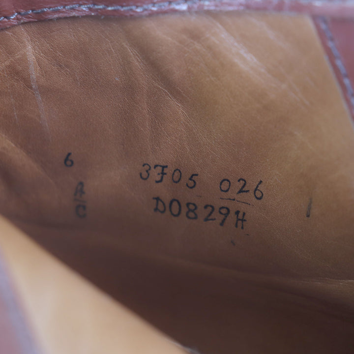 美品▼ALDEN オールデン D0829H RAVELLO CORDOVAN コードバン ラベロ 希少 ストレートチップ レースアップ ショートブーツ 6 メンズ