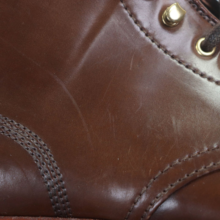 美品▼ALDEN オールデン D0829H RAVELLO CORDOVAN コードバン ラベロ 希少 ストレートチップ レースアップ ショートブーツ 6 メンズ