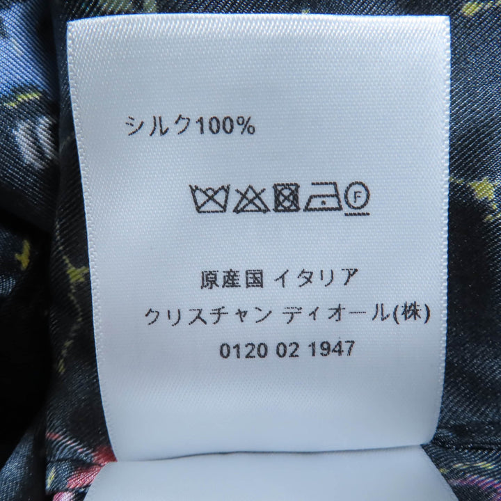 未使用品☆Christian Dior クリスチャンディオール 241V33A6633 シルク100％ ソディアックピクセル 長袖シャツ 40 正規品　レディース