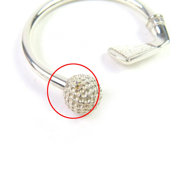 美品△TIFFANY&amp;Co. ティファニー SV925 ゴルフモチーフ キーリング キーホルダー シルバー 重量9.15g レディース オススメ◎