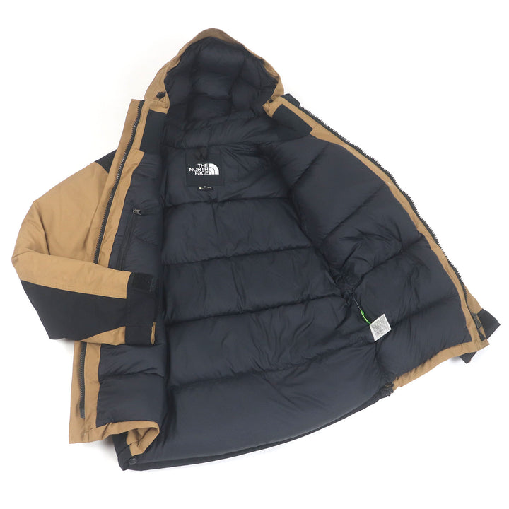 美品□THE NORTH FACE ザ・ノースフェイス ND19930 Mountain Down Jacket GORE-TEX ロゴ刺繍 フーデッド ダウンジャケット S 正規品