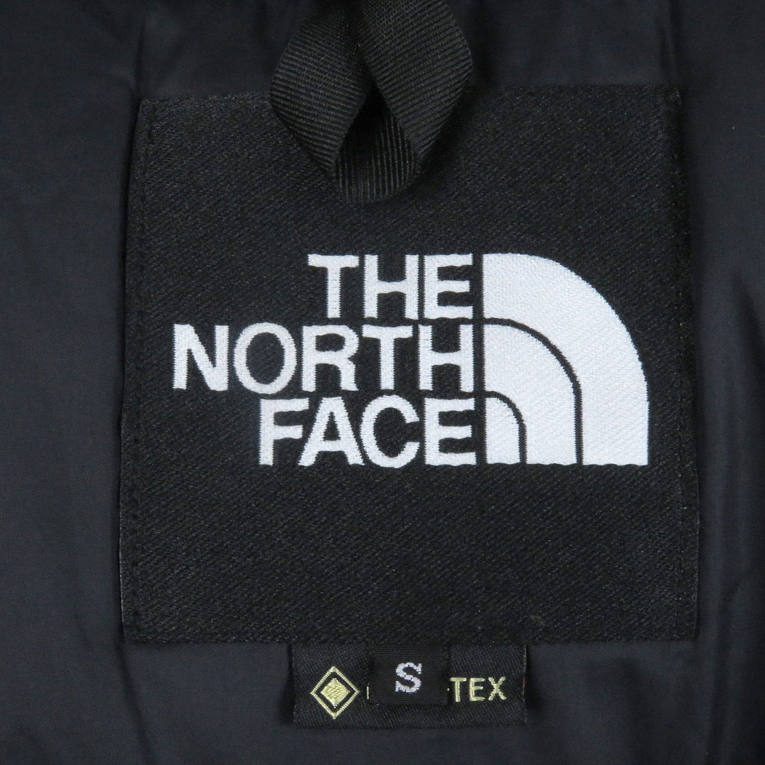 美品□THE NORTH FACE ザ・ノースフェイス ND19930 Mountain Down Jacket GORE-TEX ロゴ刺繍 フーデッド ダウンジャケット S 正規品