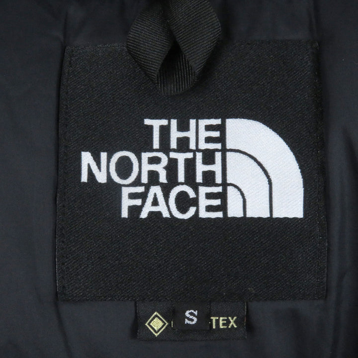 美品□THE NORTH FACE ザ・ノースフェイス ND19930 Mountain Down Jacket GORE-TEX ロゴ刺繍 フーデッド ダウンジャケット S 正規品