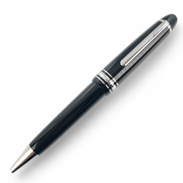 極美品▲MONTBLANC モンブラン マイスターシュテュック Pix ル・グラン ツイスト式 ボールペン ブラック シルバー ドイツ製 メンズ