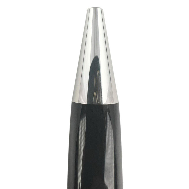 極美品▲MONTBLANC モンブラン マイスターシュテュック Pix ル・グラン ツイスト式 ボールペン ブラック シルバー ドイツ製 メンズ