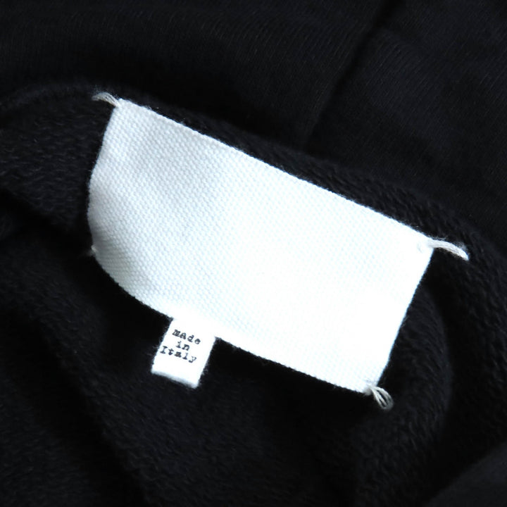 美品△Maison Margiela メゾンマルジェラ 18AW S29GU0021 コットン100％ AIDSチャリティープリント プルオーバー パーカー 黒 M 正規品