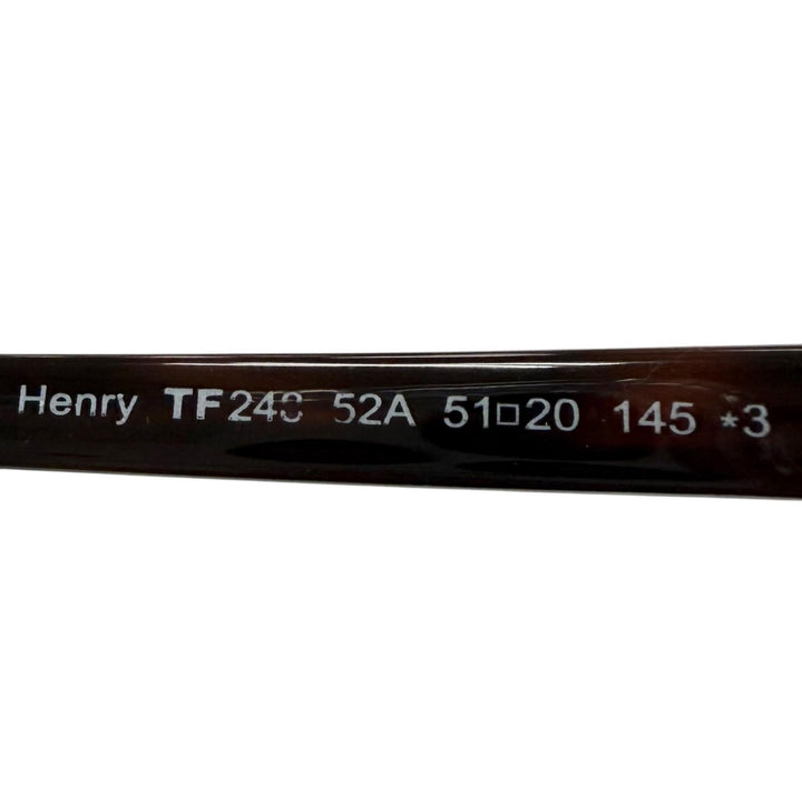 良品▼TOM FORD トムフォード TF248 52A Henry ベッコウ柄 サーモントブロー アイウェア サングラス ブラウン 51□20 145 デモレンズ