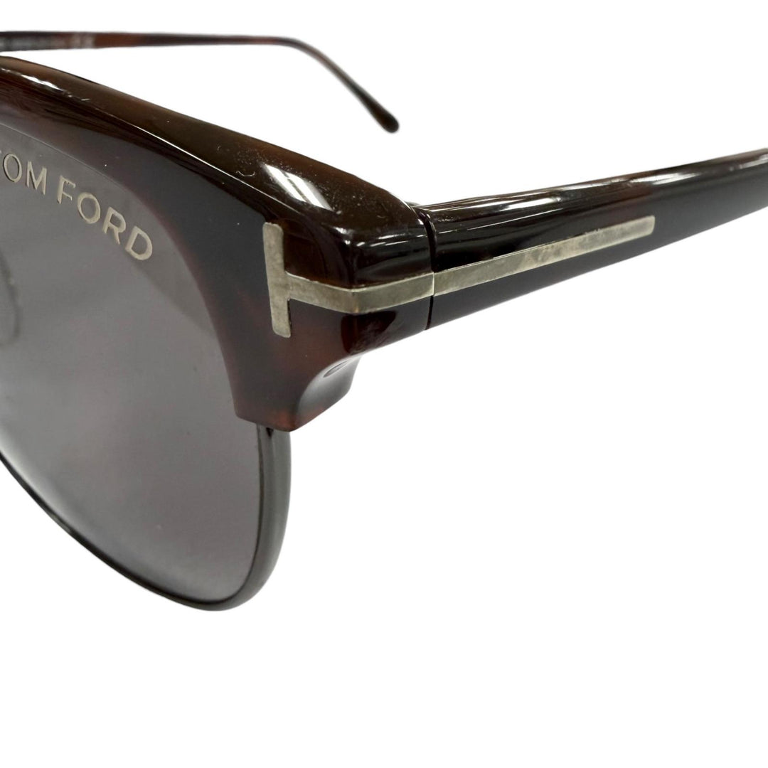 良品▼TOM FORD トムフォード TF248 52A Henry ベッコウ柄 サーモントブロー アイウェア サングラス ブラウン 51□20 145 デモレンズ