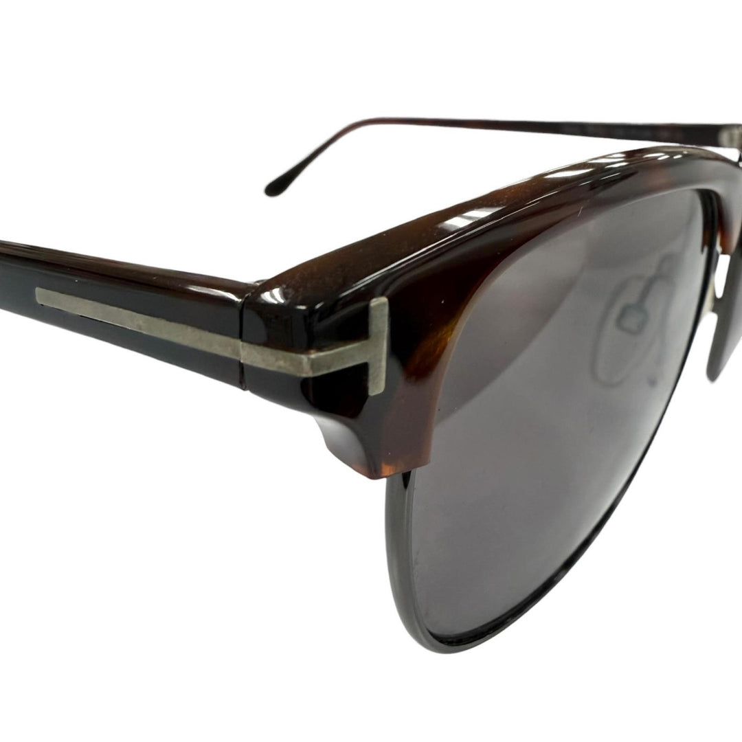 良品▼TOM FORD トムフォード TF248 52A Henry ベッコウ柄 サーモントブロー アイウェア サングラス ブラウン 51□20 145 デモレンズ