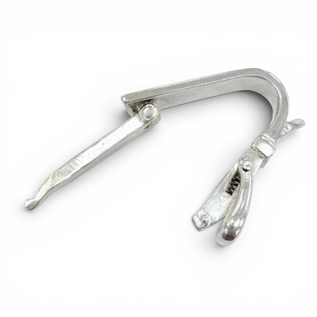 美品▲HERMES エルメス ヴィンテージ 1970年製 サンチュール SV800 ベルトモチーフ スカーフリング シルバー 重量5.0g レディース