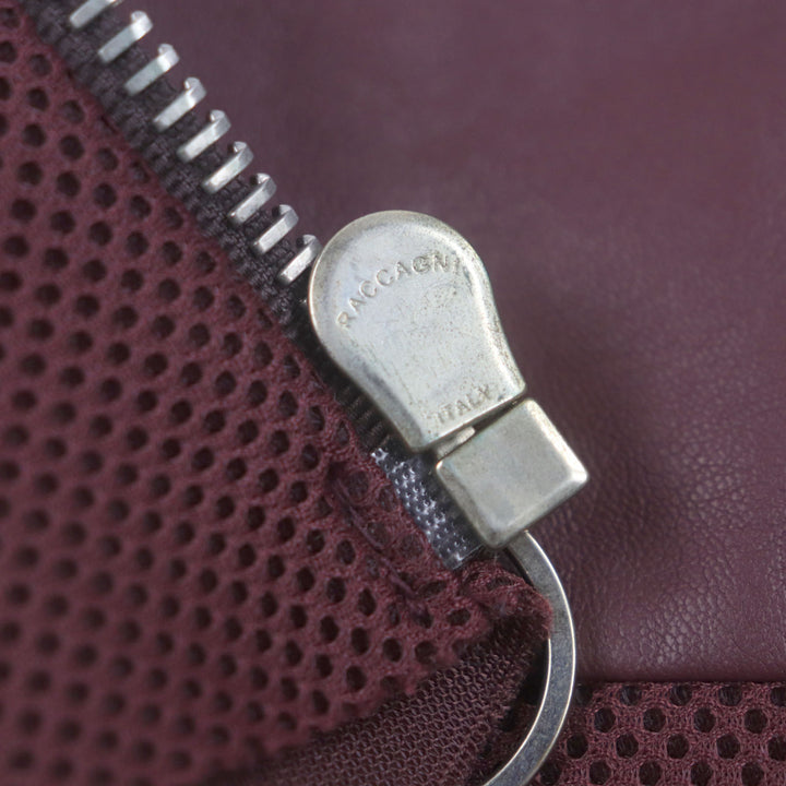 未使用品▼Paul Smith ポールスミス 羊革 ラムレザー メッシュ切替 ジップアップ ライダースジャケット ボルドー M 正規品 メンズ