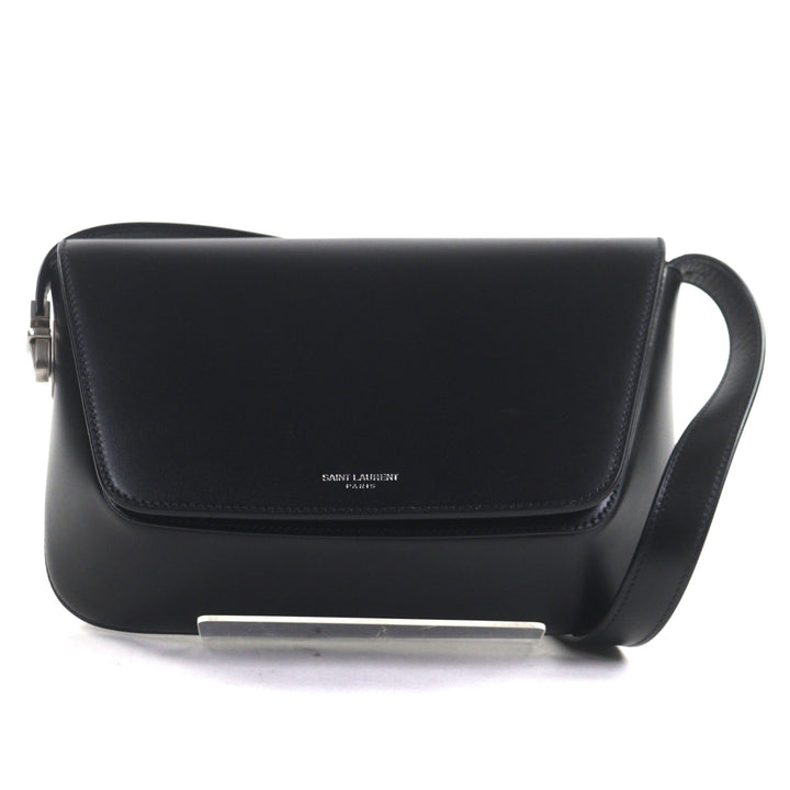 美品▼SAINT LAURENT PARIS サンローランパリ 821003 スモール クロスボディ スムースレザー フラップ ショルダーバッグ 定価264000円