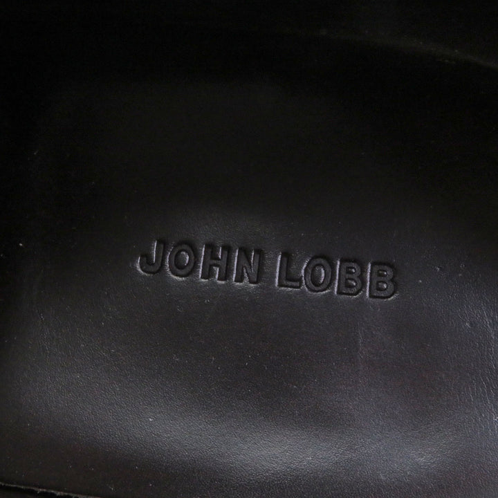 美品□John Lobb ジョンロブ チャペル ミュージアムカーフ 8000ラスト ダブルモンクシューズ ダークブラウン 9 E 英国製 定価344300円