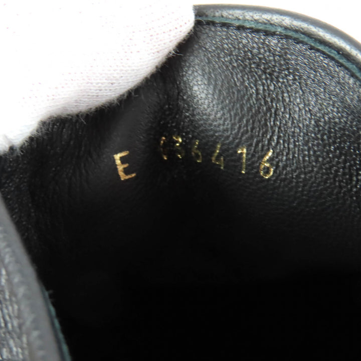 極美品★CHANEL シャネル 20B G36416 Fパール装飾 ココマーク レースアップ レザー ショートブーツ ブラック 36 箱付き イタリア製