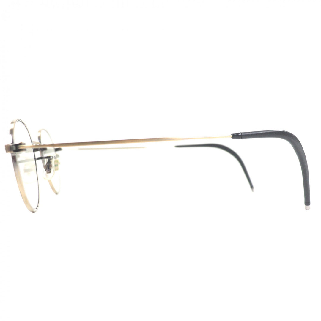 極美品▼E5 eyevan イーファイブ アイヴァン ｍ2-MBKAG/AG ボストン サングラス アンテークゴールド 47□22 156 ケース付 日本製 メンズ