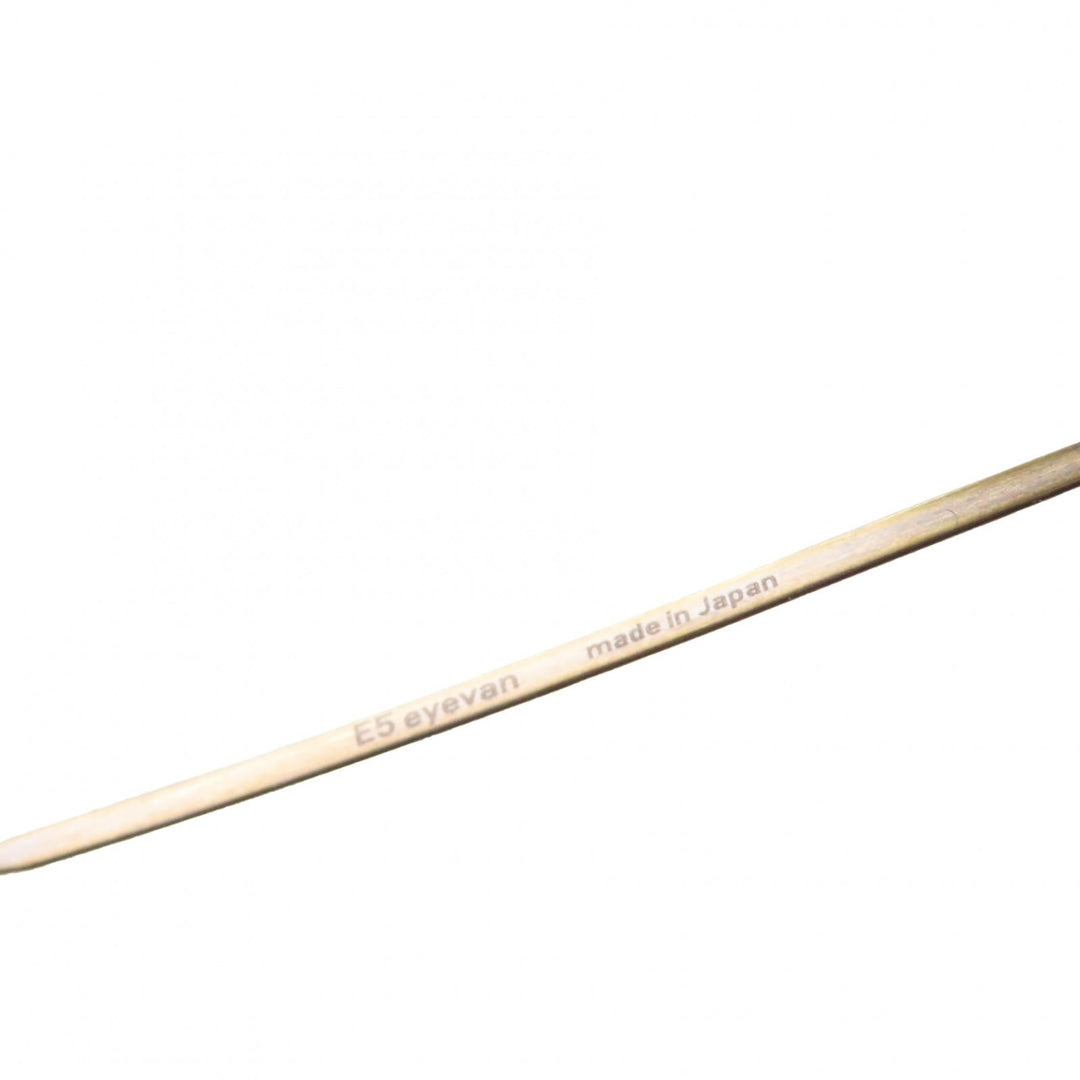極美品▼E5 eyevan イーファイブ アイヴァン ｍ2-MBKAG/AG ボストン サングラス アンテークゴールド 47□22 156 ケース付 日本製 メンズ