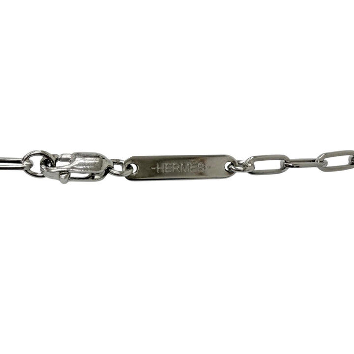 美品□HERMES エルメス タリスマン ペガサス チェーンネックレス アクセサリー シルバー イタリア製 メンズ レディース 箱付き オススメ