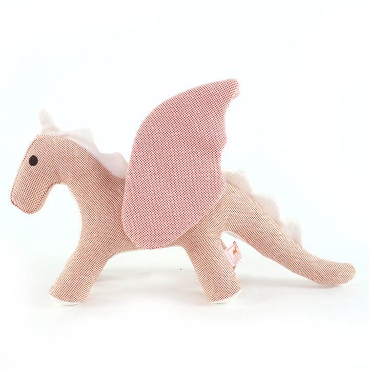 極美品☆HERMES エルメス ぬいぐるみ ドラゴン エポペ コットン100％ ローズ・ブーゲンビリア 現行品 箱付 イタリア製 定価166100円
