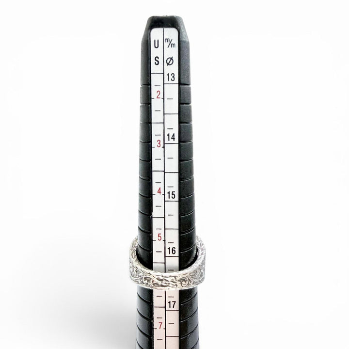 美品△GUCCI グッチ 455302 AG925 インターロッキングG アラベスク エングレービング リング 指輪 シルバー 12 JP11号 重量11.3g 伊製