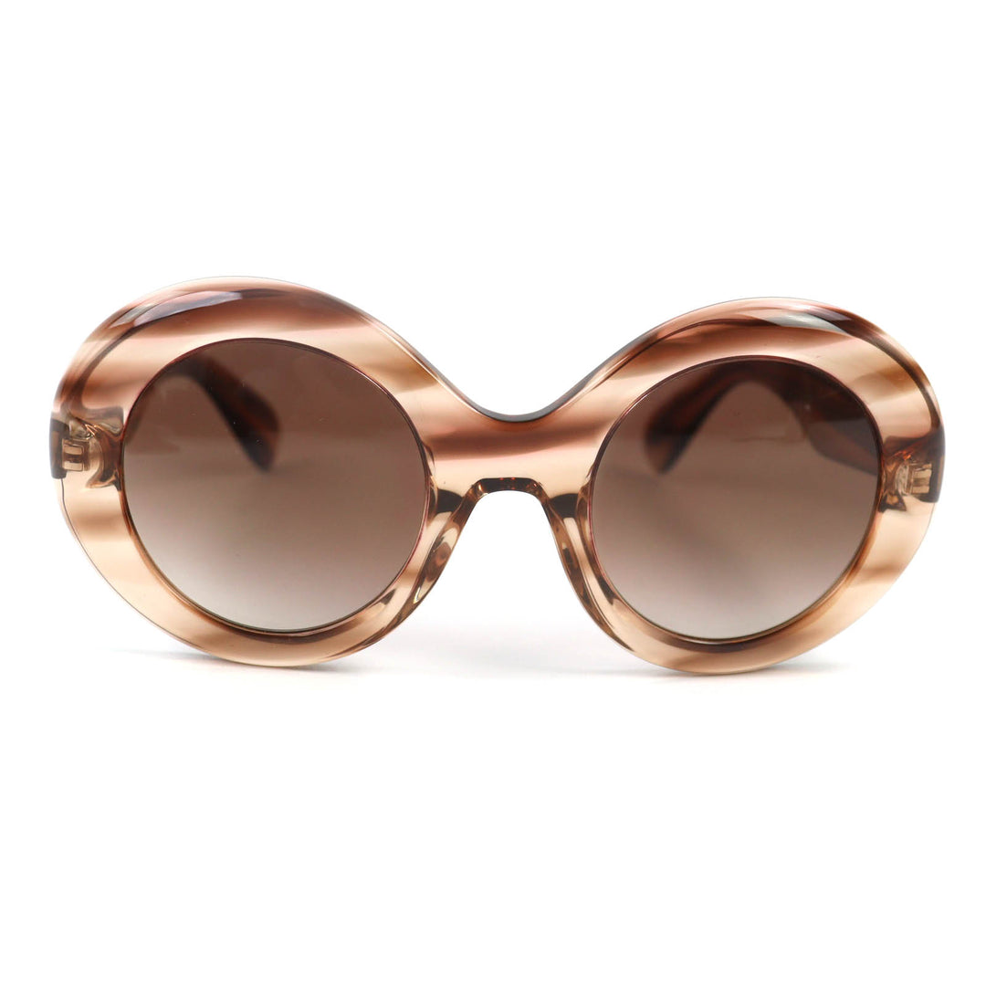 美品◇OLIVER PEOPLES オリバーピープルズ OV5478SU DEJEANNE ラウンドフレーム サングラス クリアブラウン 50□25 145 伊製 レディース