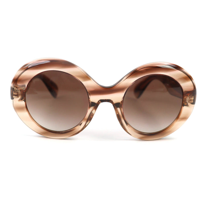 美品◇OLIVER PEOPLES オリバーピープルズ OV5478SU DEJEANNE ラウンドフレーム サングラス クリアブラウン 50□25 145 伊製 レディース