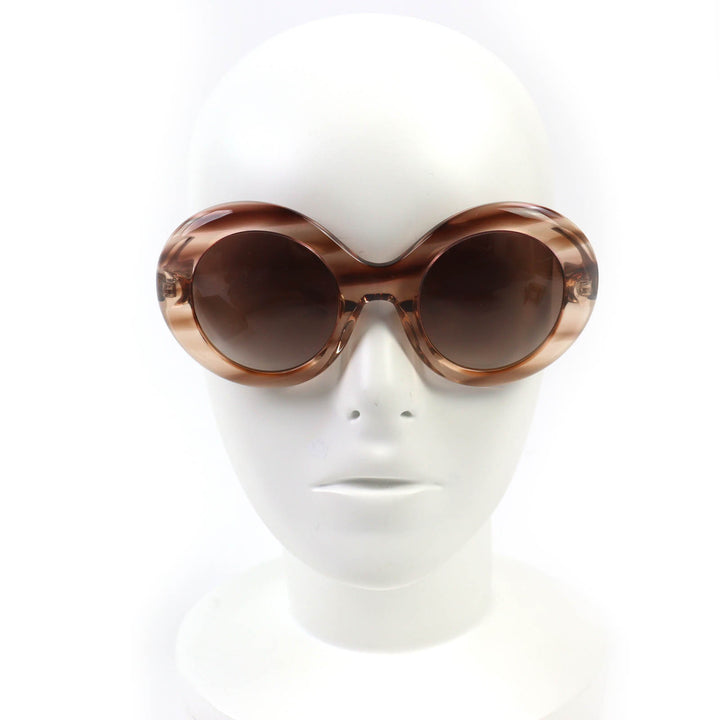 美品◇OLIVER PEOPLES オリバーピープルズ OV5478SU DEJEANNE ラウンドフレーム サングラス クリアブラウン 50□25 145 伊製 レディース