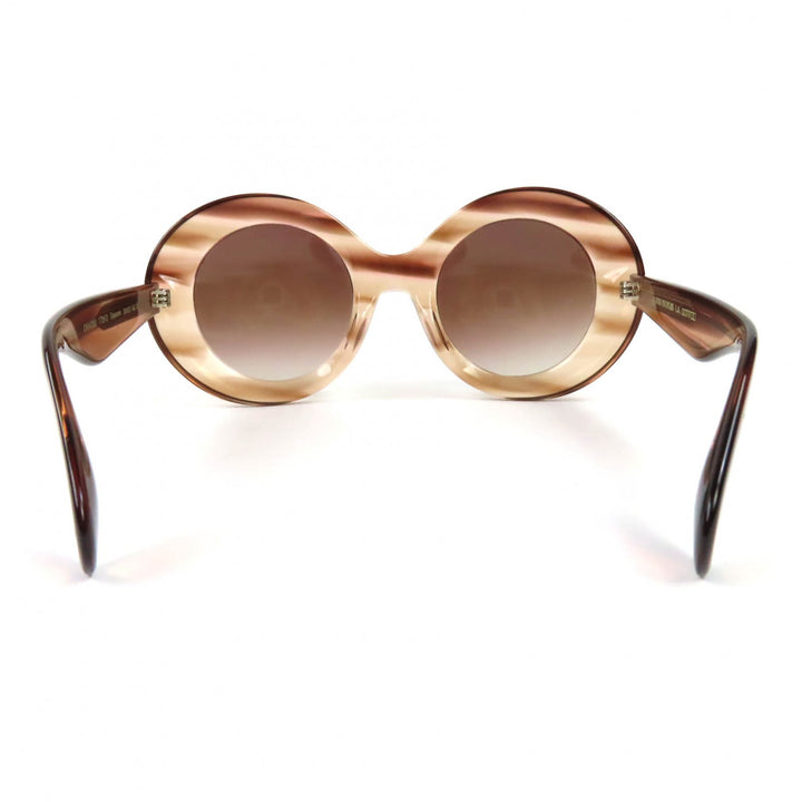 美品◇OLIVER PEOPLES オリバーピープルズ OV5478SU DEJEANNE ラウンドフレーム サングラス クリアブラウン 50□25 145 伊製 レディース