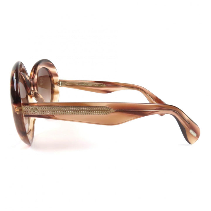 美品◇OLIVER PEOPLES オリバーピープルズ OV5478SU DEJEANNE ラウンドフレーム サングラス クリアブラウン 50□25 145 伊製 レディース