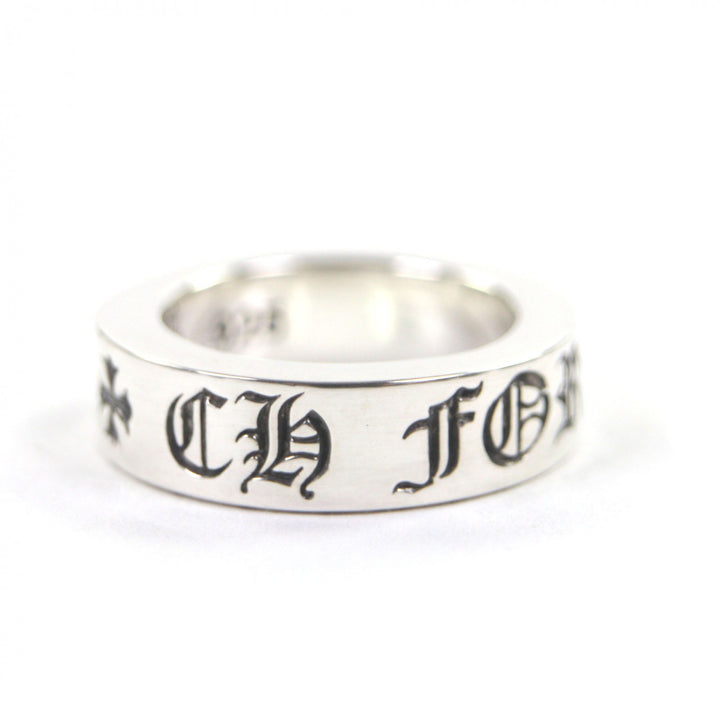 極美品▼CHROME HEARTS クロムハーツ SPACER FOREVER 6mm　スペーサー フォーエバー 6mm リング 925 日本サイズ8号相当 重量9.7g