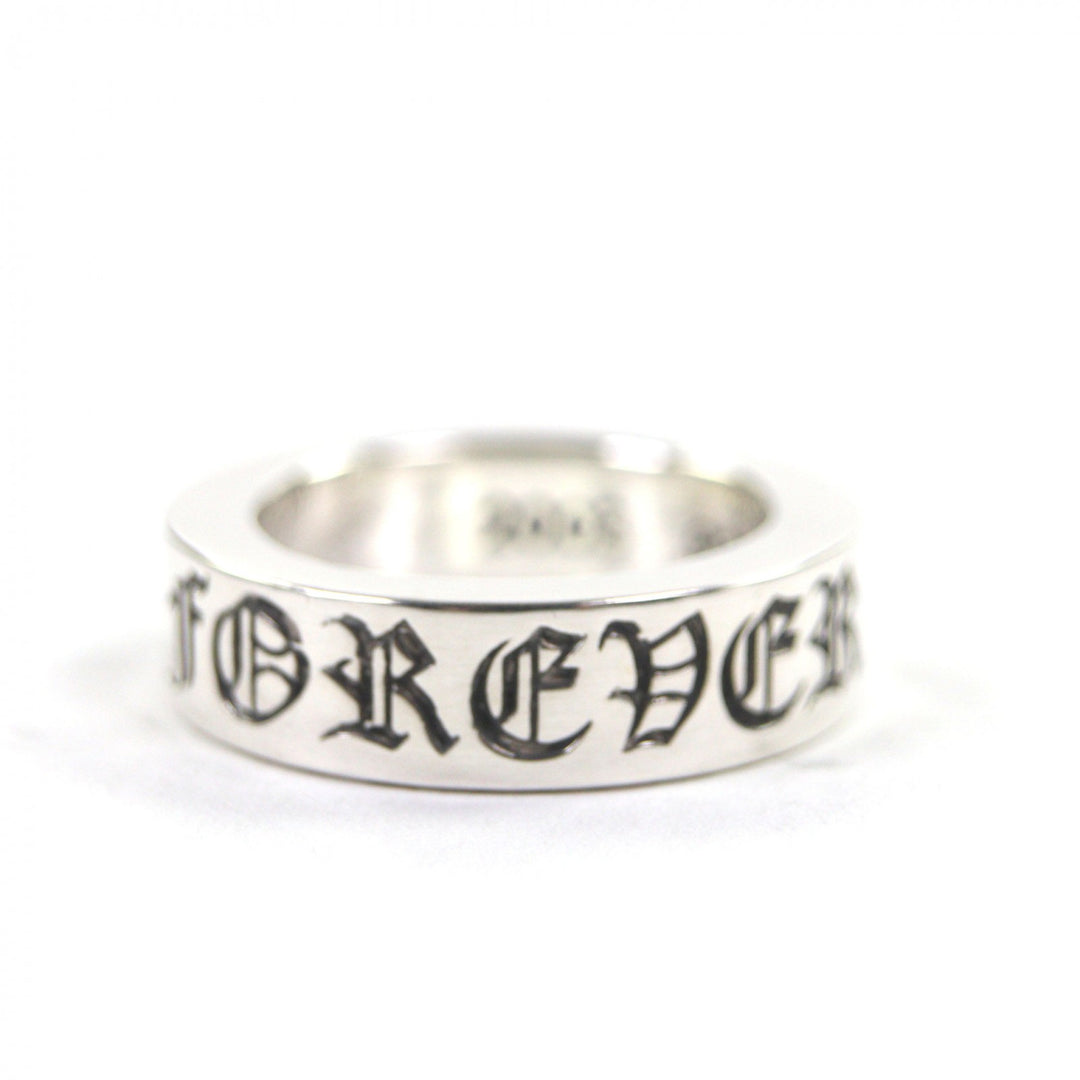 極美品▼CHROME HEARTS クロムハーツ SPACER FOREVER 6mm　スペーサー フォーエバー 6mm リング 925 日本サイズ8号相当 重量9.7g