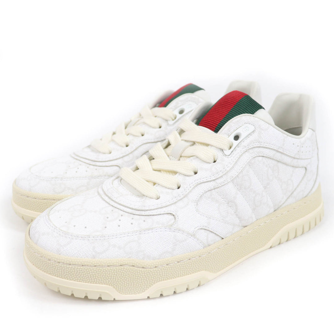 未使用品☆GUCCI グッチ 25SS 816818 GGスプリーム ウェブライン ローカットスニーカー ホワイト 36.5 箱・保袋付 イタリア製 レディース