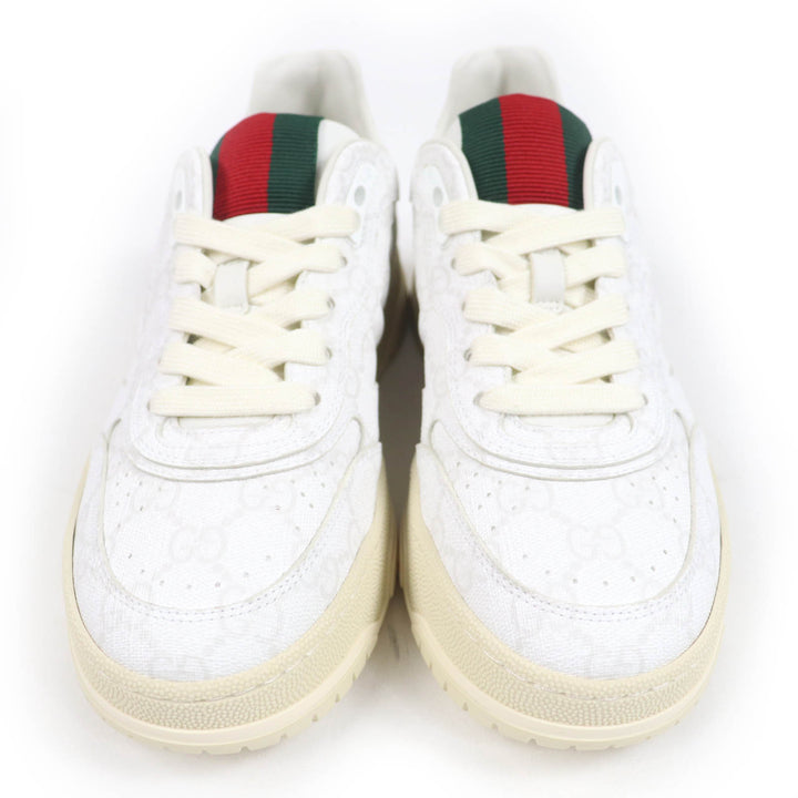 未使用品☆GUCCI グッチ 25SS 816818 GGスプリーム ウェブライン ローカットスニーカー ホワイト 36.5 箱・保袋付 イタリア製 レディース