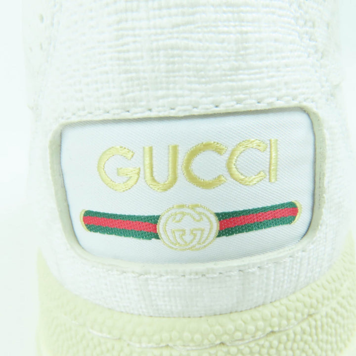 未使用品☆GUCCI グッチ 25SS 816818 GGスプリーム ウェブライン ローカットスニーカー ホワイト 36.5 箱・保袋付 イタリア製 レディース