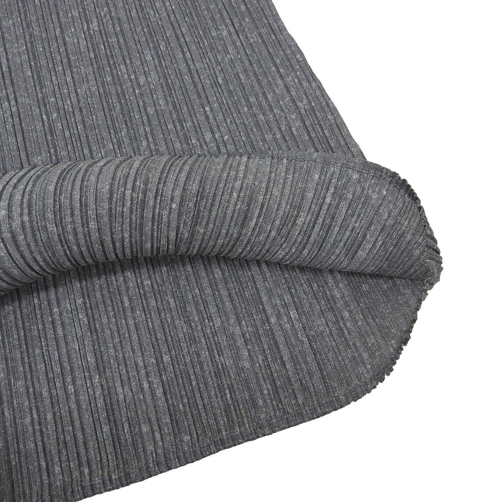 極美品▲PLEATS PLEASE プリーツプリーズ イッセイミヤケ PP01-JK112 七分袖 カットソー トップス グレー 3 日本製 正規品 レディース
