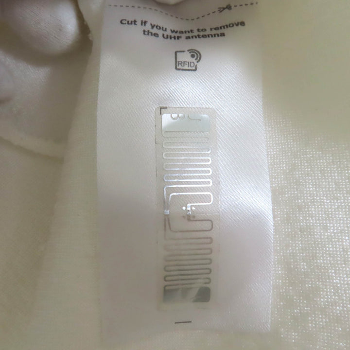 美品◇JIL SANDER ジルサンダー 25SS J02GL0108 ドロップショルダー Vネック 半袖シャツ プルオーバー 白 34 ハンガー付き 伊製 正規品