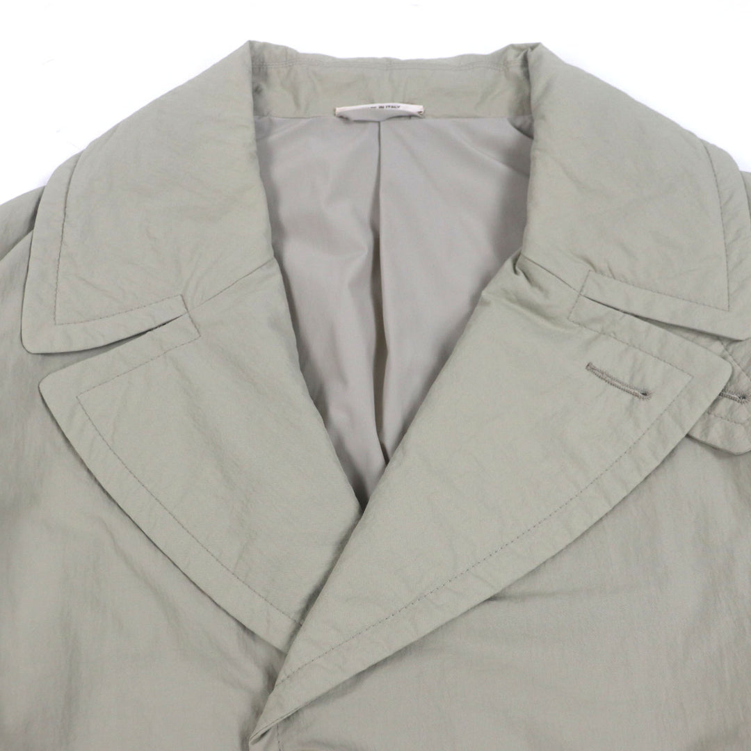 極美品▼HERMES エルメス 22AW シルバー金具 中綿入り 軽量 シングル チェスター モッズコート カーキ 50 イタリア製 正規品 メンズ