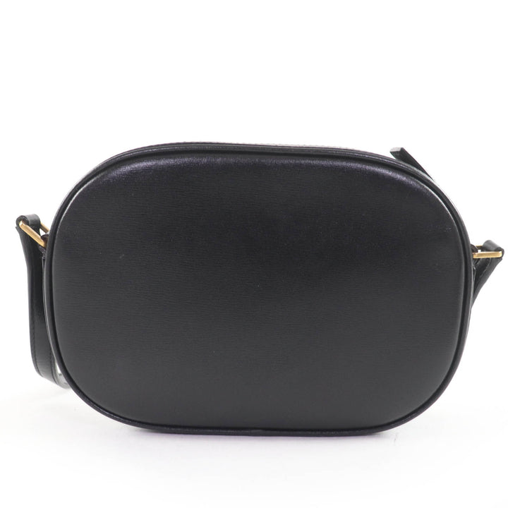 極美品☆SAINT LAURENT PARIS サンローランパリ 582673 YSLロゴ カメラバッグ レザー ショルダーバッグ ブラック イタリア製 レディース