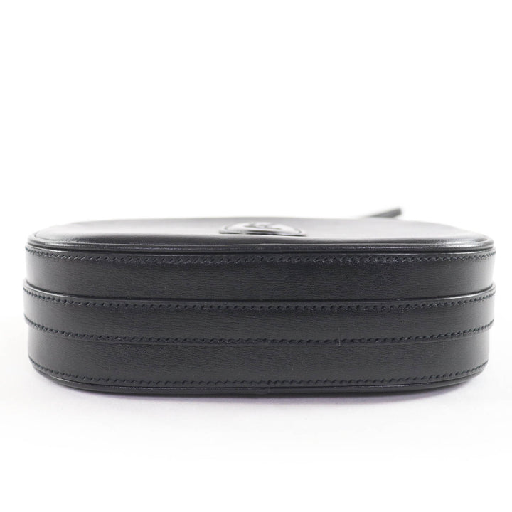 極美品☆SAINT LAURENT PARIS サンローランパリ 582673 YSLロゴ カメラバッグ レザー ショルダーバッグ ブラック イタリア製 レディース