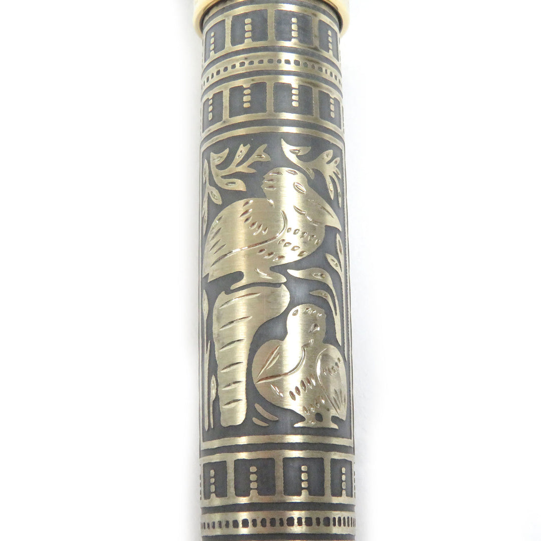 極美品□PERIKAN ペリカン M900 スーベレーン ビッグトレド ペン先18K Fニブ キャップ式 万年筆 ブラック ゴールド ケース付き ドイツ製