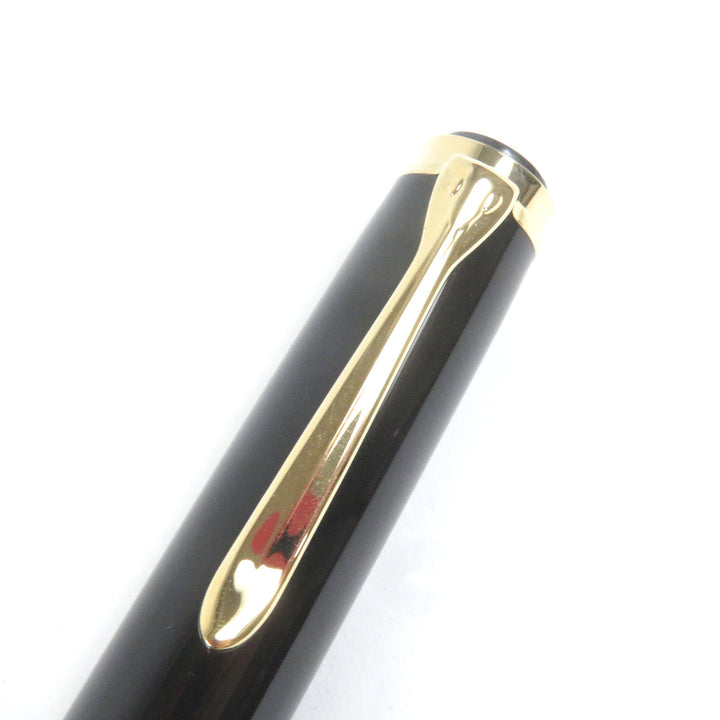 極美品□PERIKAN ペリカン M900 スーベレーン ビッグトレド ペン先18K Fニブ キャップ式 万年筆 ブラック ゴールド ケース付き ドイツ製