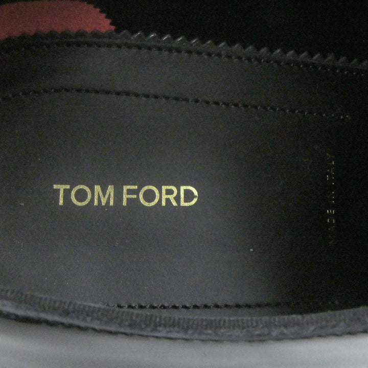 未使用品□TOM FORD トムフォード 23AW Patent lace-up shoes EDGAR パテントレザー ダービーシューズ ドレスシューズ 7 保存袋付き 伊製