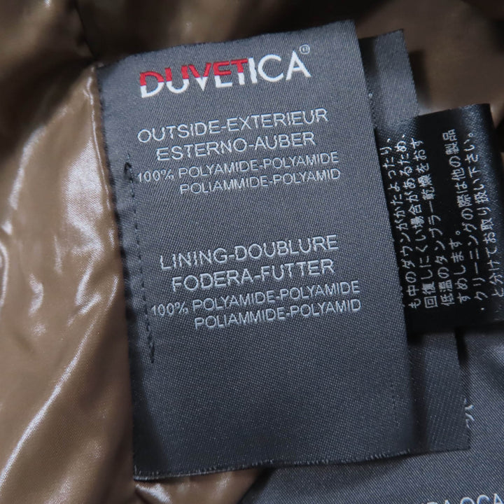 良品☆DUVETICA デュベティカ ACE フード付 ZIP UP ダウンコート ブラウン 40 ブルガリア製 正規品 レディース