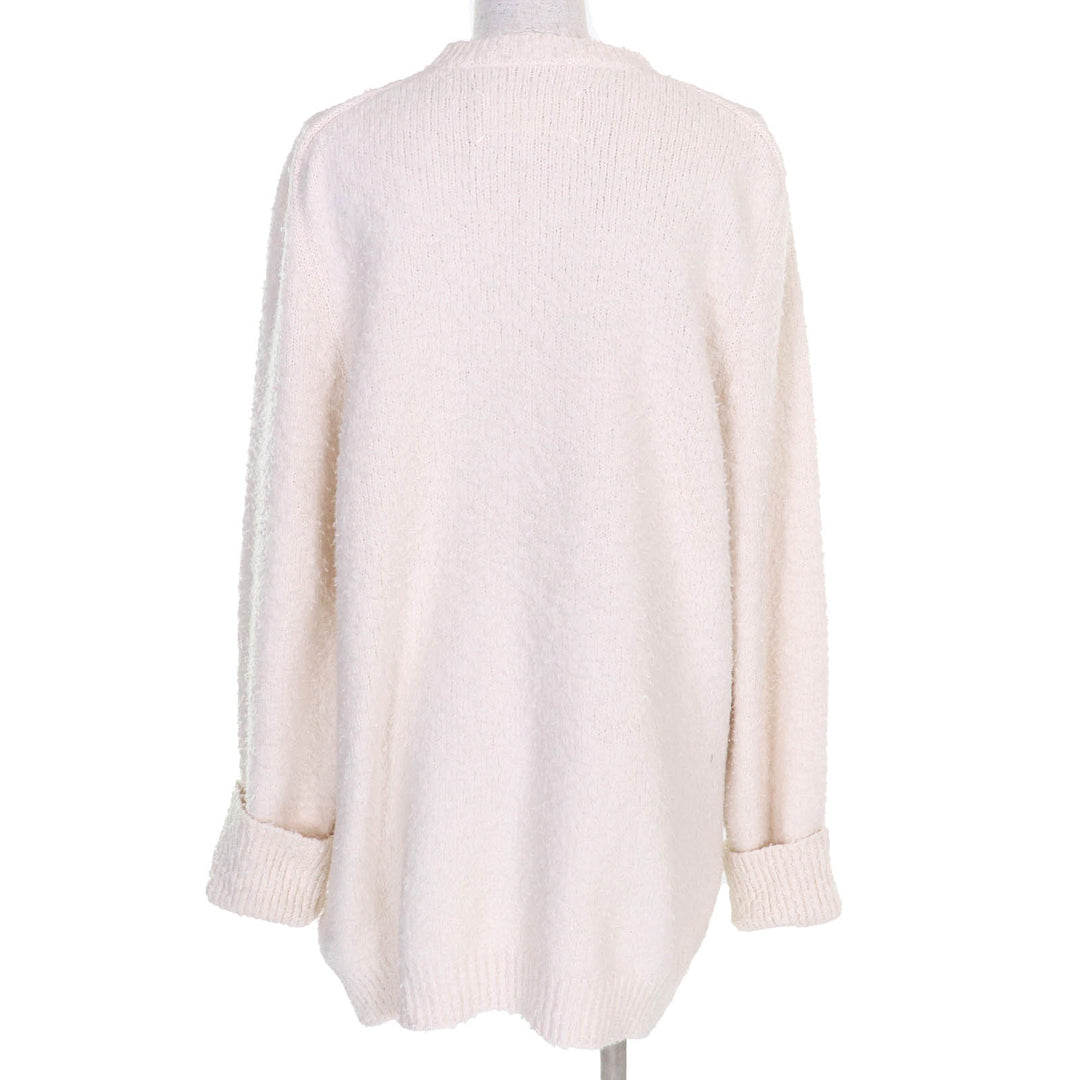 美品△Maison Margiela 4 メゾンマルジェラ4 21AW 551GP0225 コットン 4ステッチ クルーネック 長袖ニット セーター アイボリー S　正規品