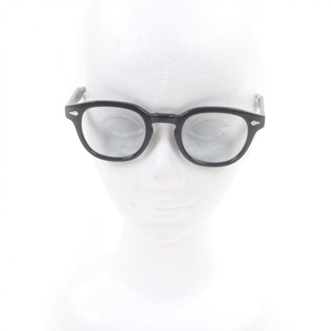 美品□MOSCOT モスコット LEMTOSH レムトッシュ ウェリントンフレーム メガネ 眼鏡 アイウェア ブラック 46□24-145 ケース付き メンズ