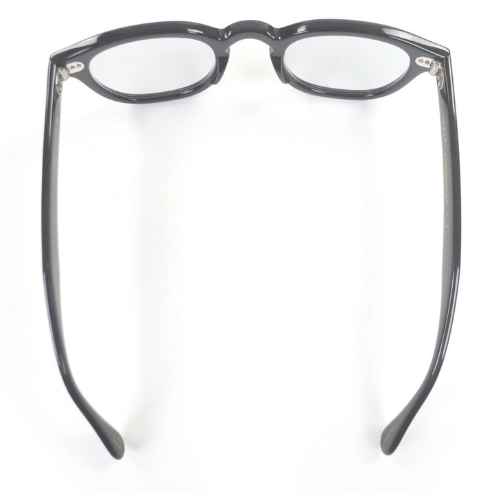 美品□MOSCOT モスコット LEMTOSH レムトッシュ ウェリントンフレーム メガネ 眼鏡 アイウェア ブラック 46□24-145 ケース付き メンズ