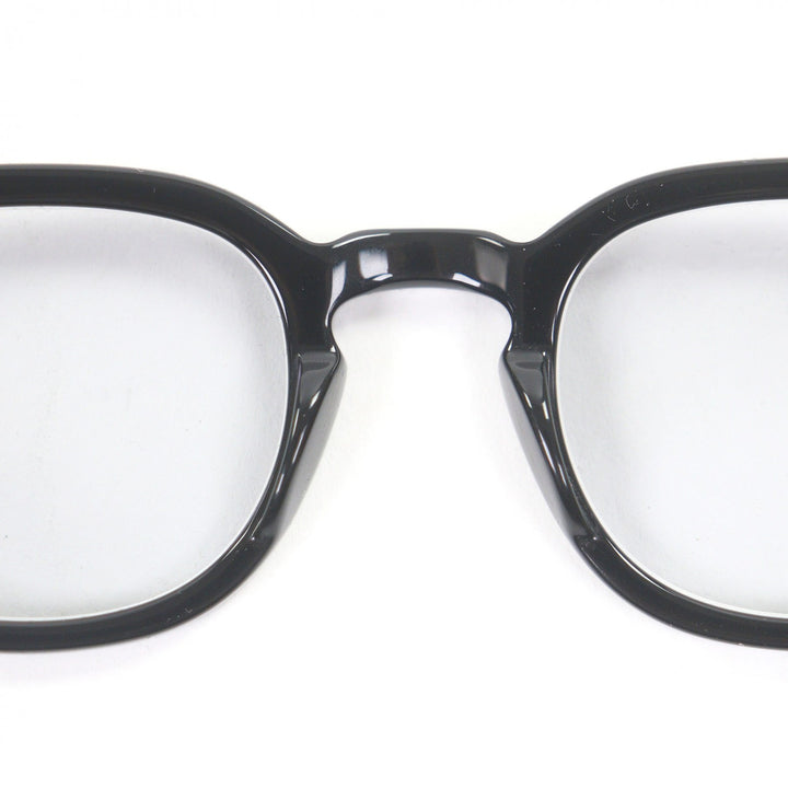 美品□MOSCOT モスコット LEMTOSH レムトッシュ ウェリントンフレーム メガネ 眼鏡 アイウェア ブラック 46□24-145 ケース付き メンズ