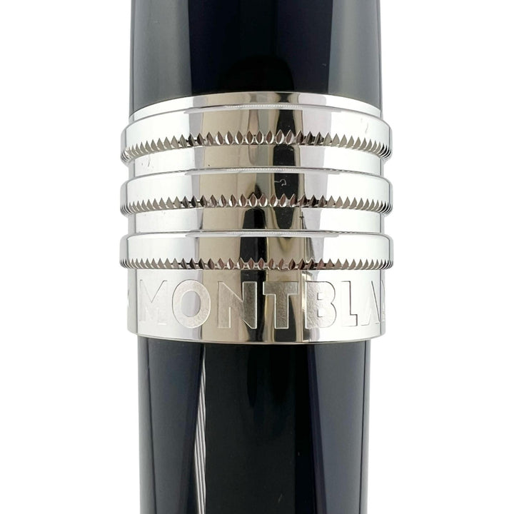 極美品▲MONTBLANC モンブラン ジョン F ケネディ スペシャルエディション ツイスト式 ボールペン ネイビー シルバー 箱付き ドイツ製